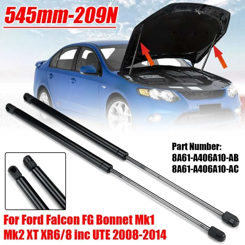 2X опорные газовые амортизационные газовые стойки для капота Ford Falcon FG Mk1 Mk2 XT XR6/8 Inc UTE 2008-2014 8A61-A406A10-AB
2X опорные газовые амортизационные газовые стойки для капота Ford Falcon FG Mk1 Mk2 XT XR6/8 Inc UTE 2008-2014 8A61-A406A10-AB