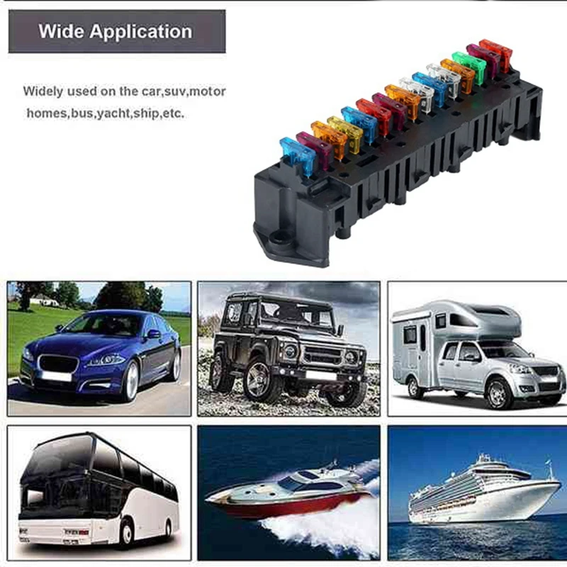 15-Way Fuses Box Automotive Multi-Circuit Assembly Control Box Car Fuses Holder With Fuses And Terminal
15-Way Fuses Box Automotive Multi-Circuit Assembly Control Box Car Fuses Holder With Fuses And Terminal