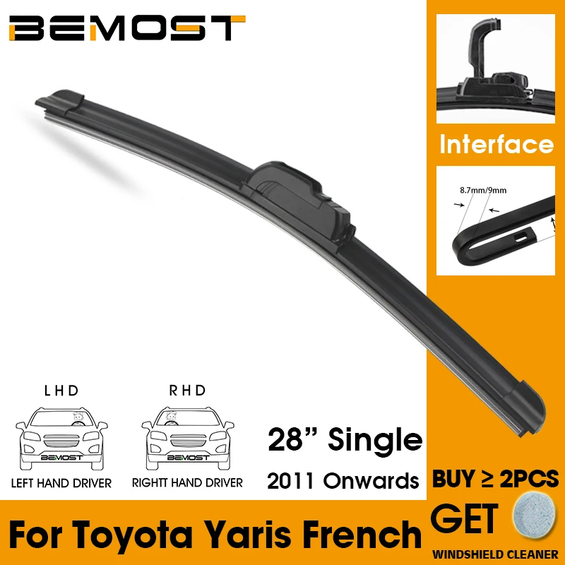 Car Wiper Blade Front Window Windshield Rubber Silicon Refill Wipers For Toyota Yaris French 2011 Onwards LHD / RHD 28" Single
Car Wiper Blade Front Window Windshield Rubber Silicon Refill Wipers For Toyota Yaris French 2011 Onwards LHD / RHD 28" Single