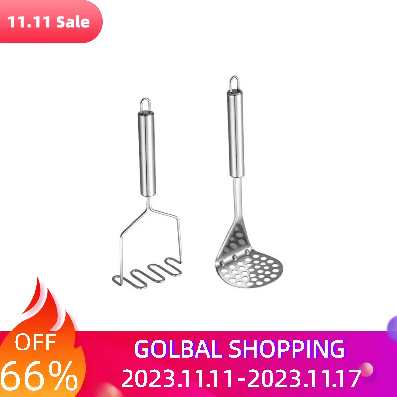2pcs Comfortable Grip Heavy Duty Stainless Steel Firm Kitchen Tool Wire Type Avocado Vegetables Smooth Cream Fruit Potato Masher
2pcs Comfortable Grip Heavy Duty Stainless Steel Firm Kitchen Tool Wire Type Avocado Vegetables Smooth Cream Fruit Potato Masher