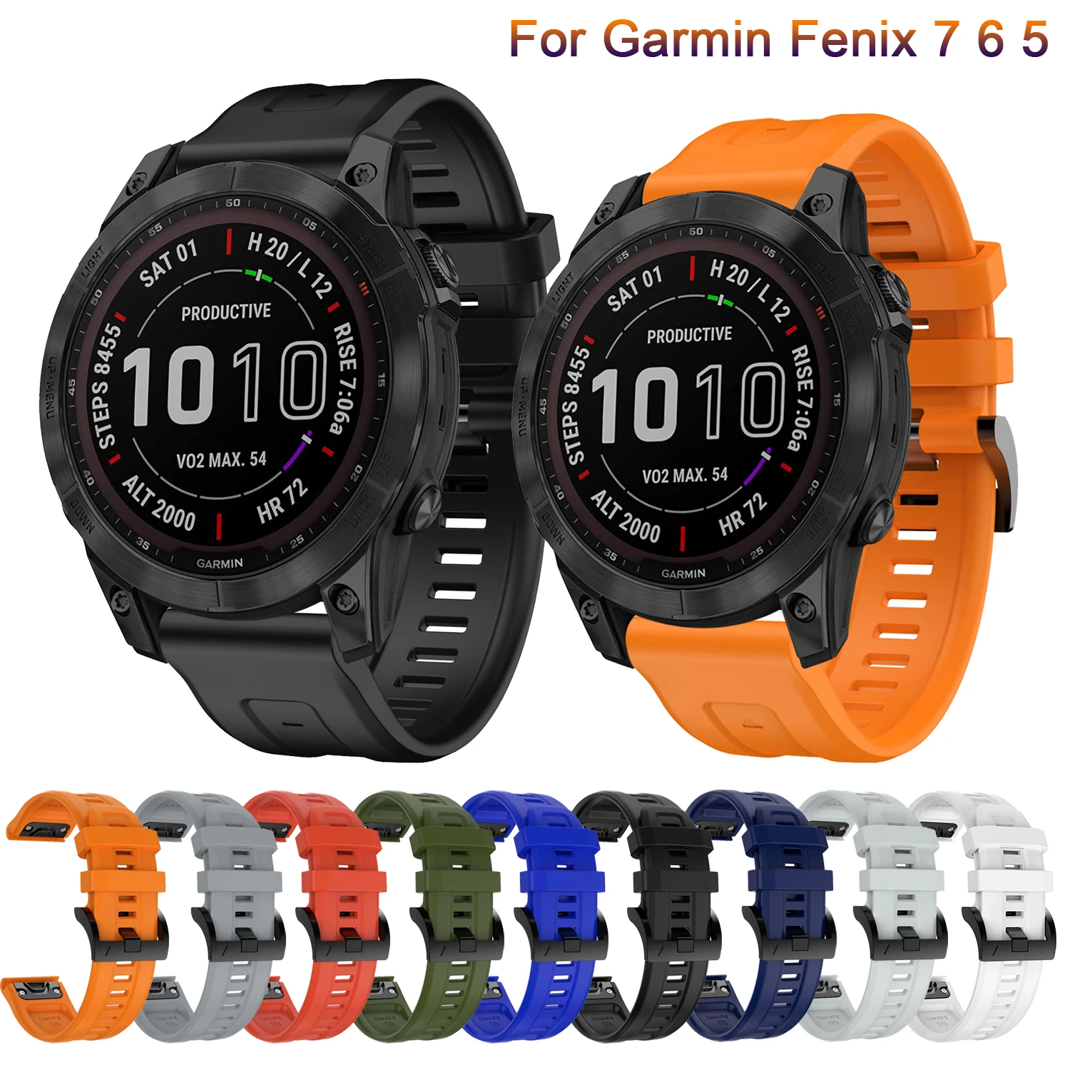 

Smart Watch Band Straps For Garmin Fenix 7 6 6Pro Fenix 5 5 Plus Forerunner 935 945 Quick Release Strap Silicone Bracelet Correa