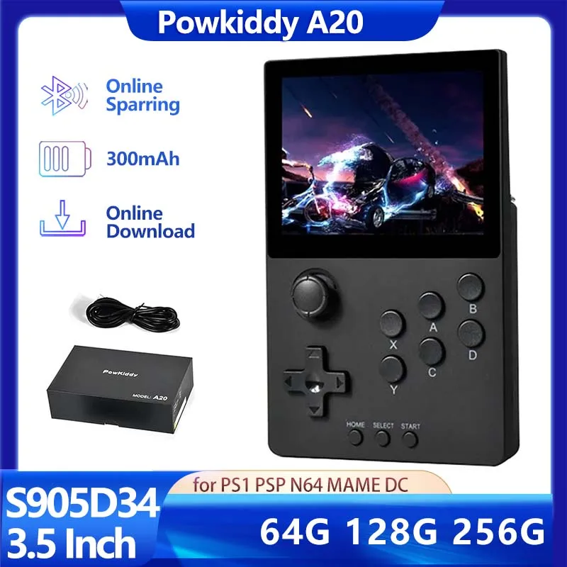 Портативная игровая консоль Powkiddy A20 в стиле ретро, мини-Игровая приставка с IPS-экраном 128 дюйма, 64 ГБ/256 ГБ/3,5 ГБ, HD, Android, оригинальная система, н...
Портативная игровая консоль Powkiddy A20 в стиле ретро, мини-Игровая приставка с IPS-экраном 128 дюйма, 64 ГБ/256 ГБ/3,5 ГБ, HD, Android, оригинальная система, н...