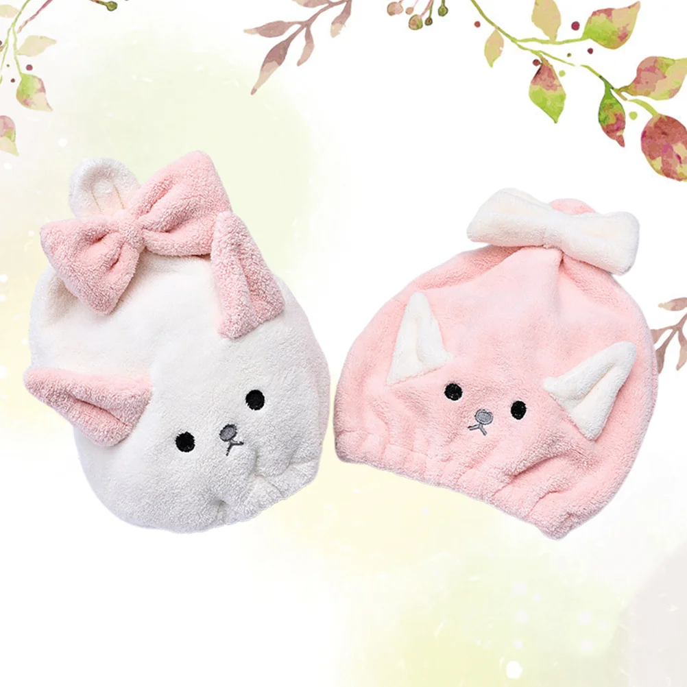 2PCS Cartoon Hair Drying Towel Coral Fast Drying Caps Cat Hair-drying Fashion Hair Drying Caps for Lady
2PCS Cartoon Hair Drying Towel Coral Fast Drying Caps Cat Hair-drying Fashion Hair Drying Caps for Lady