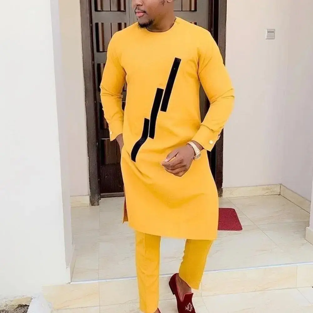 African Men's Clothing Luxury Pants Sets To Dress Full Elegant Suits Clothes For Men O-Neck New 2Pc brand Costume Abaya Dashiki
African Men's Clothing Luxury Pants Sets To Dress Full Elegant Suits Clothes For Men O-Neck New 2Pc brand Costume Abaya Dashiki