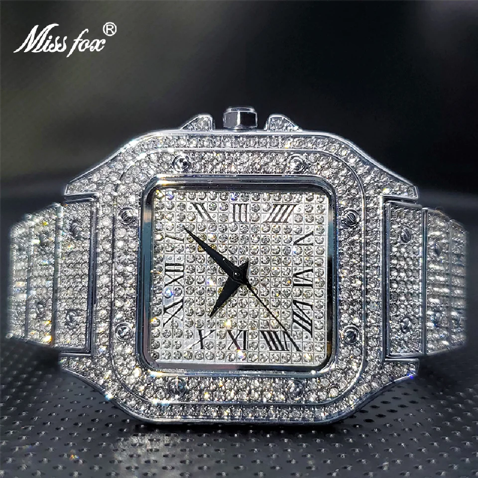 Ice Out Relogio Droshipping Luxury Full Diamond Quartz Watches For Men or Women Classic Stylish Trend 2021 Waterproof Watch New
Ice Out Relogio Droshipping Luxury Full Diamond Quartz Watches For Men or Women Classic Stylish Trend 2021 Waterproof Watch New
