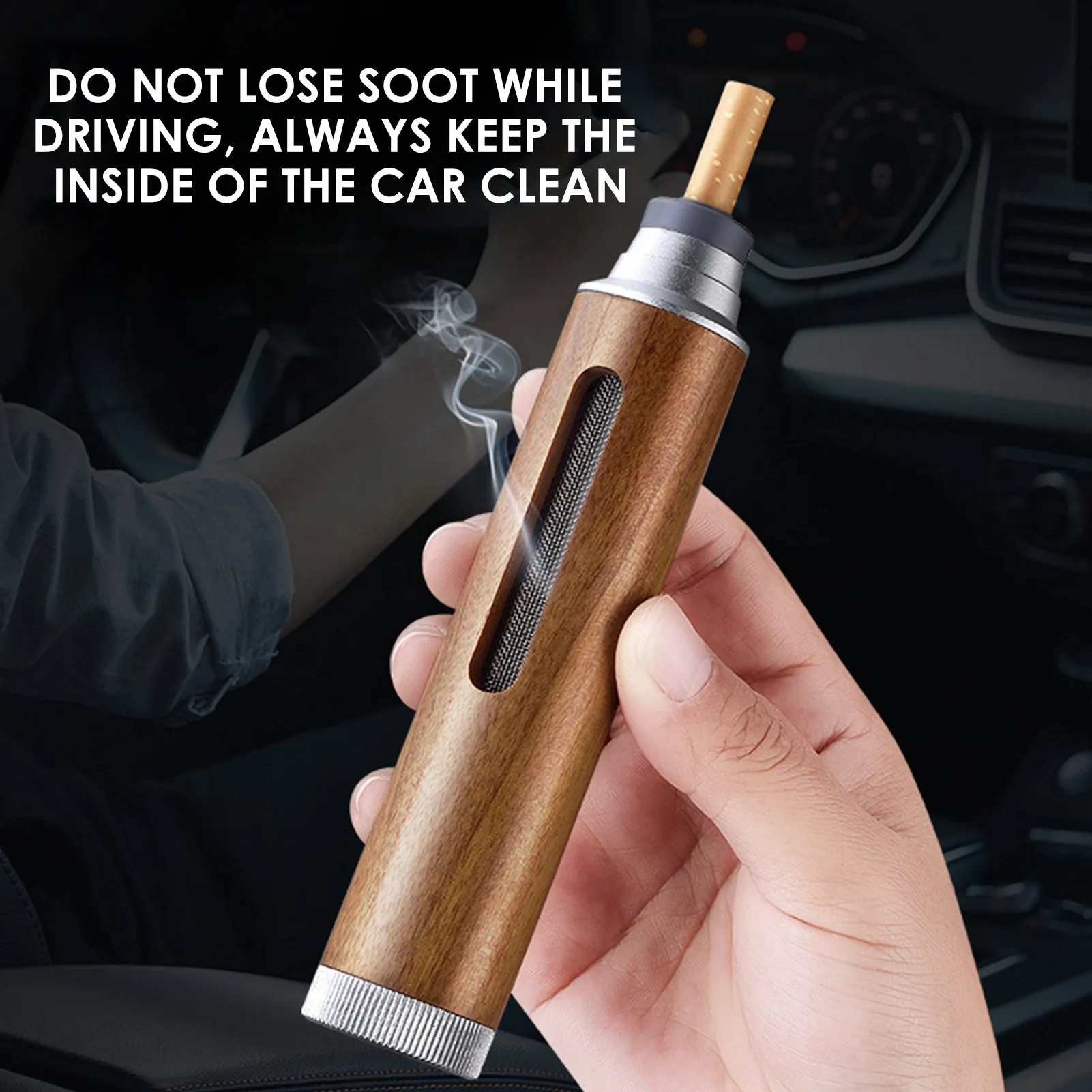 Car Ashtray Anti Soot-flying Cigarette Cover Walnut Wood Cigarette Holder Ash Organizer for 5.2/6.8/7.8mm Cigarettes Men Gift
Car Ashtray Anti Soot-flying Cigarette Cover Walnut Wood Cigarette Holder Ash Organizer for 5.2/6.8/7.8mm Cigarettes Men Gift