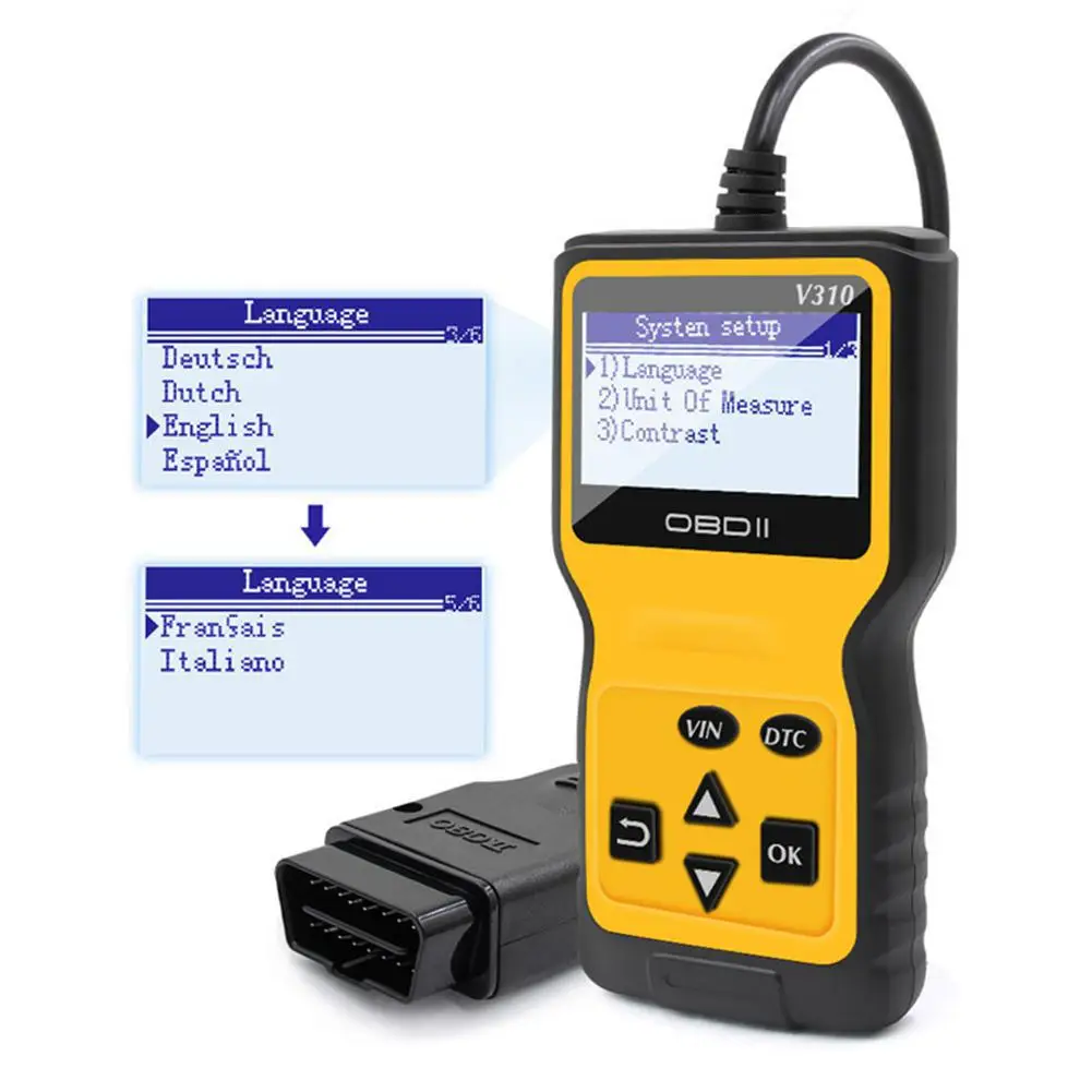Диагностический сканер OBD2, профессиональный инструмент для диагностики двигателя
Диагностический сканер OBD2, профессиональный инструмент для диагностики двигателя