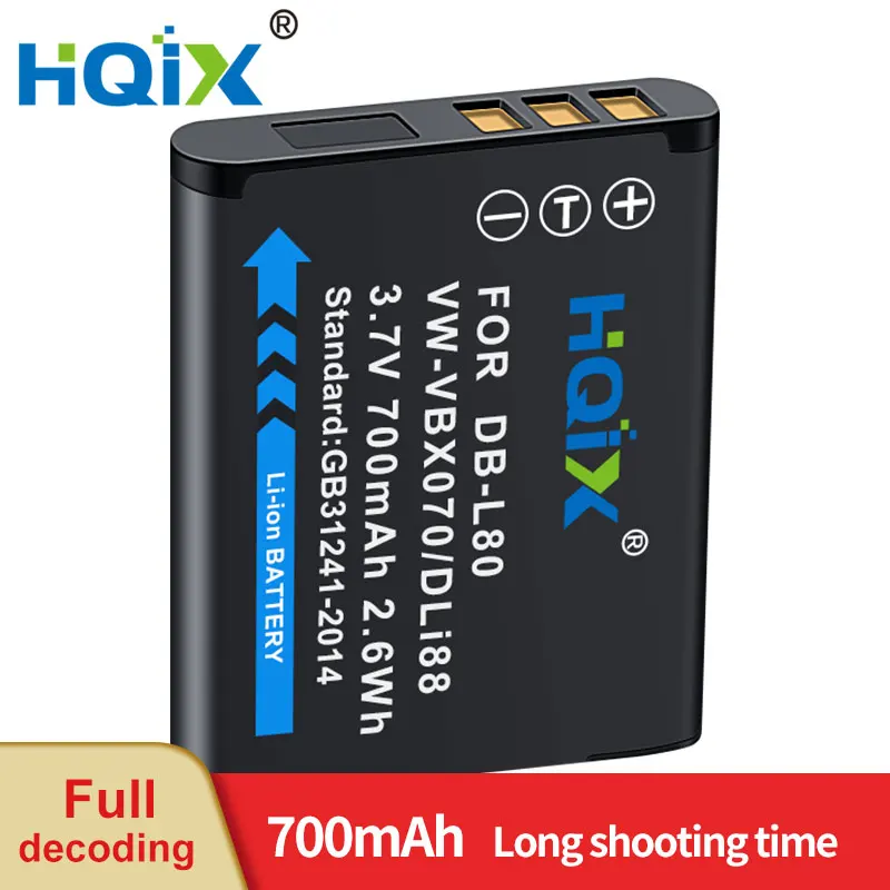 HQIX for Pentax Optio H90 P80 WS80 P70 W90 Camera D-LI88 Battery Charger
HQIX for Pentax Optio H90 P80 WS80 P70 W90 Camera D-LI88 Battery Charger