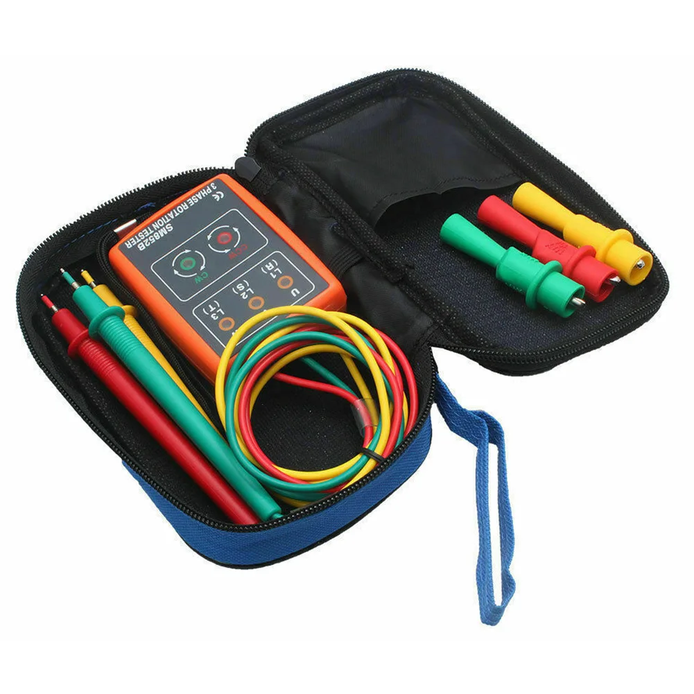 Detector Meter Current Tester Audible Buzzer Sound Real-time Sequ Ence Rotation 3-phase Test Clip LED Indicator
Detector Meter Current Tester Audible Buzzer Sound Real-time Sequ Ence Rotation 3-phase Test Clip LED Indicator