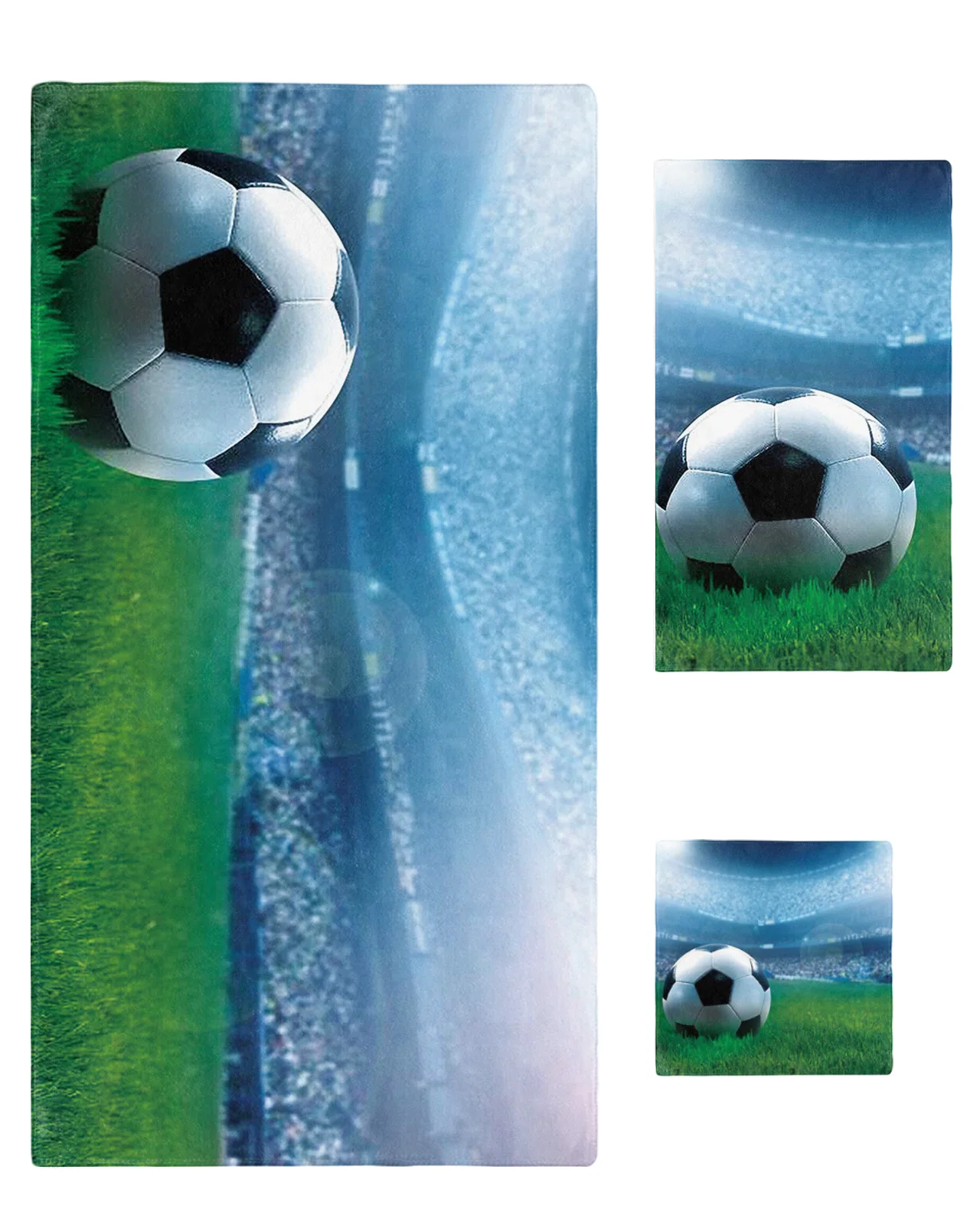 3pcs Bath Towel Set Football Sports Stadium Soccer Large Bath Towels Face Towel Hand Towels Washcloths Absorbent Bathroom Towels
3pcs Bath Towel Set Football Sports Stadium Soccer Large Bath Towels Face Towel Hand Towels Washcloths Absorbent Bathroom Towels
