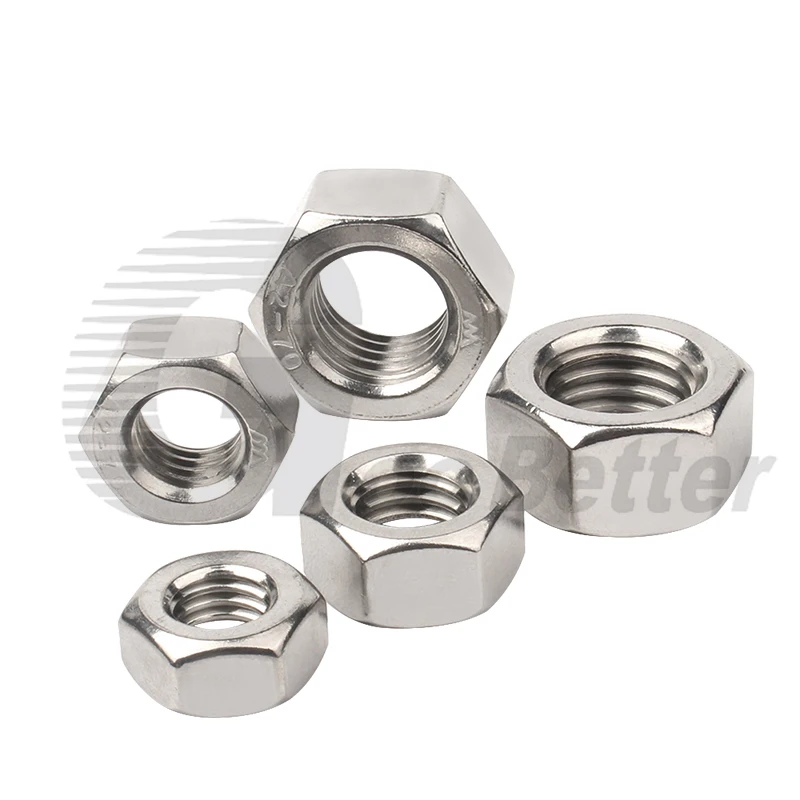 

A4 316 Stainless Steel Hex Nuts Hexagon Locknut M2 M2.5 M3 M4 M5 M6 M8 M10 M12 M14 M16 M18 M20 M22 M24