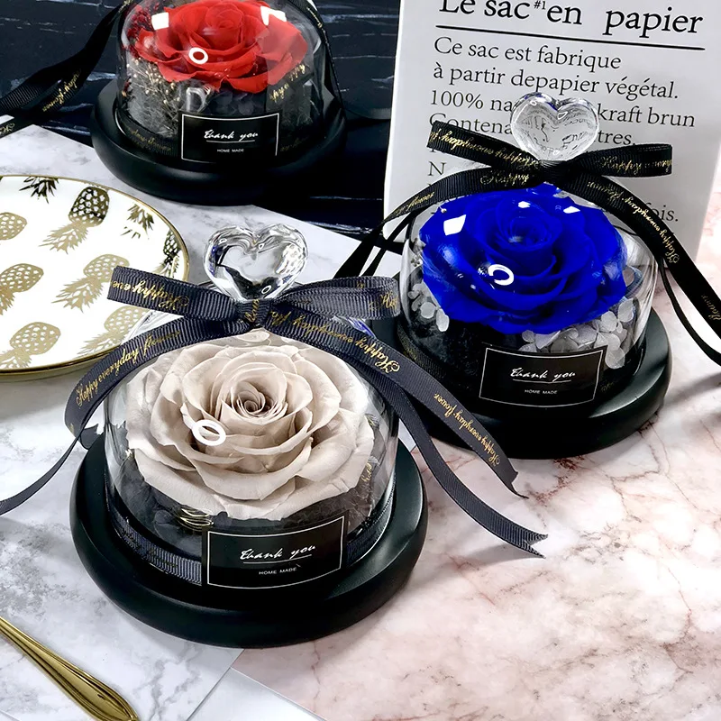 Immortal Flower Glass Cover Light Valentine's Day Wedding Gifts Eternal Romantic Rose Christmas Brithday Gifts Home Decoration
Immortal Flower Glass Cover Light Valentine's Day Wedding Gifts Eternal Romantic Rose Christmas Brithday Gifts Home Decoration