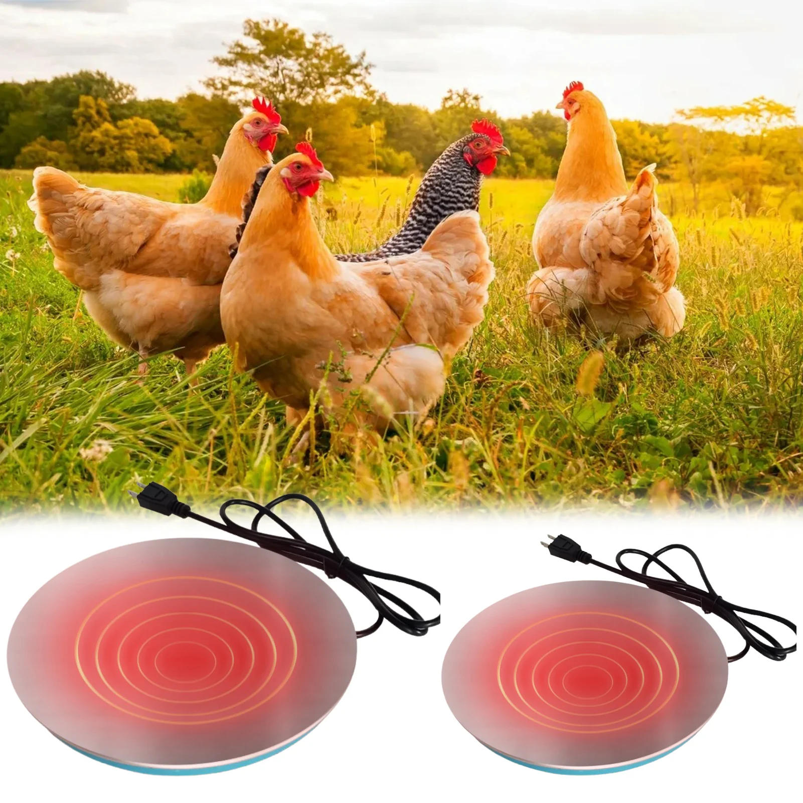 Chicken Water Heater Safe And Durable Poultry Waterer Drinker Heated Base Universal Pet Water Heater Warmer Base For Winter
Chicken Water Heater Safe And Durable Poultry Waterer Drinker Heated Base Universal Pet Water Heater Warmer Base For Winter