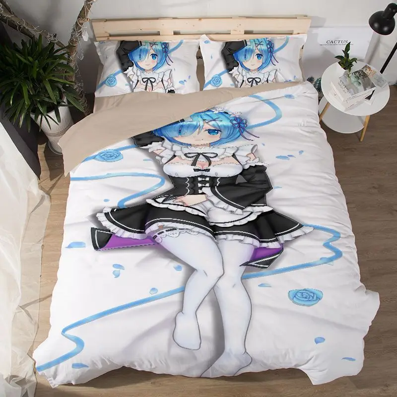 Print Bedding Set Cartoon Girls Duvet Covers Pillowcases Soft Comforter Bedding Sets Bedclothes Bed Linen Hot 3D Anime Rem Ram
Print Bedding Set Cartoon Girls Duvet Covers Pillowcases Soft Comforter Bedding Sets Bedclothes Bed Linen Hot 3D Anime Rem Ram