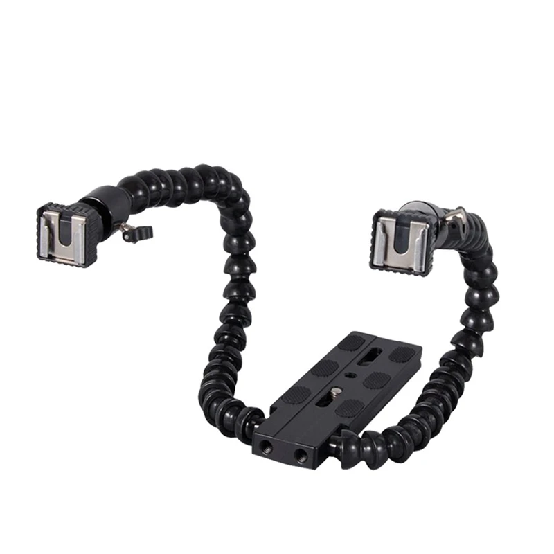 Top Flexible Dual Arm Hot Shoe Flash Bracket Mount Holder For Canon Nikon Pentax Macro Shot Camera Accessories
Top Flexible Dual Arm Hot Shoe Flash Bracket Mount Holder For Canon Nikon Pentax Macro Shot Camera Accessories