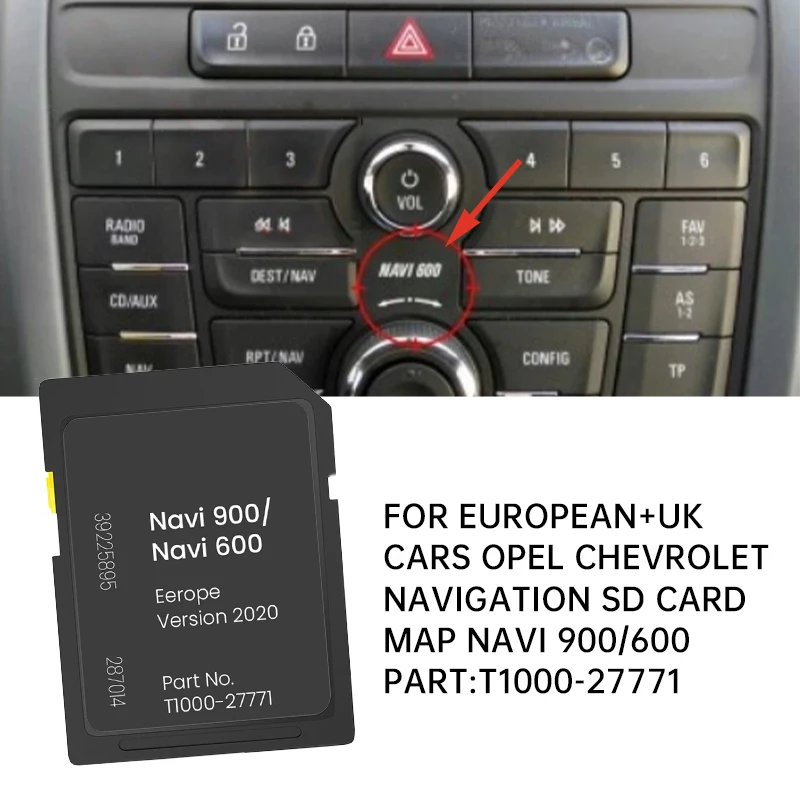 Карта навигации 2023 для Opel Chevrolet GPS SD-карта Navi 900/600 SD-карта Европа и Великобритания
Карта навигации 2023 для Opel Chevrolet GPS SD-карта Navi 900/600 SD-карта Европа и Великобритания