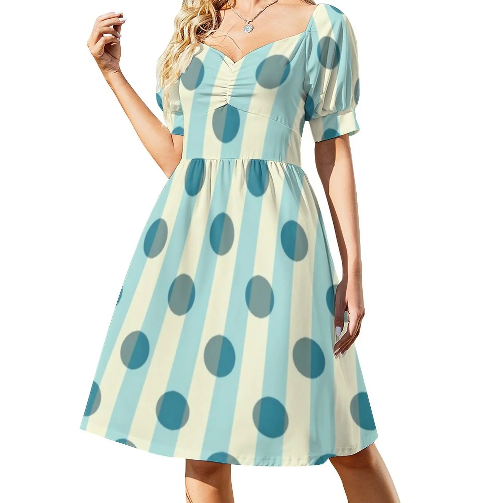 Dots And Stripes Casual Dress Modern Art Stylish Dresses Sexy V Neck Kawaii Print Dress Big Size 3XL 4XL
Dots And Stripes Casual Dress Modern Art Stylish Dresses Sexy V Neck Kawaii Print Dress Big Size 3XL 4XL