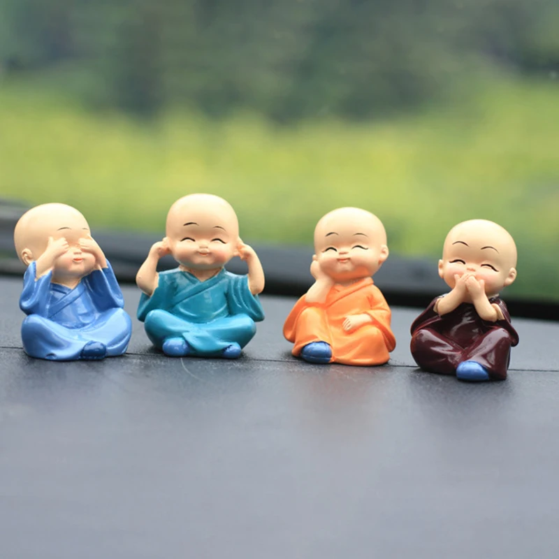 4pcs Natural Resin Four Not Small Monks Small Novice Car Accessories Interior Decoration Home Decoration Accessories
4pcs Natural Resin Four Not Small Monks Small Novice Car Accessories Interior Decoration Home Decoration Accessories