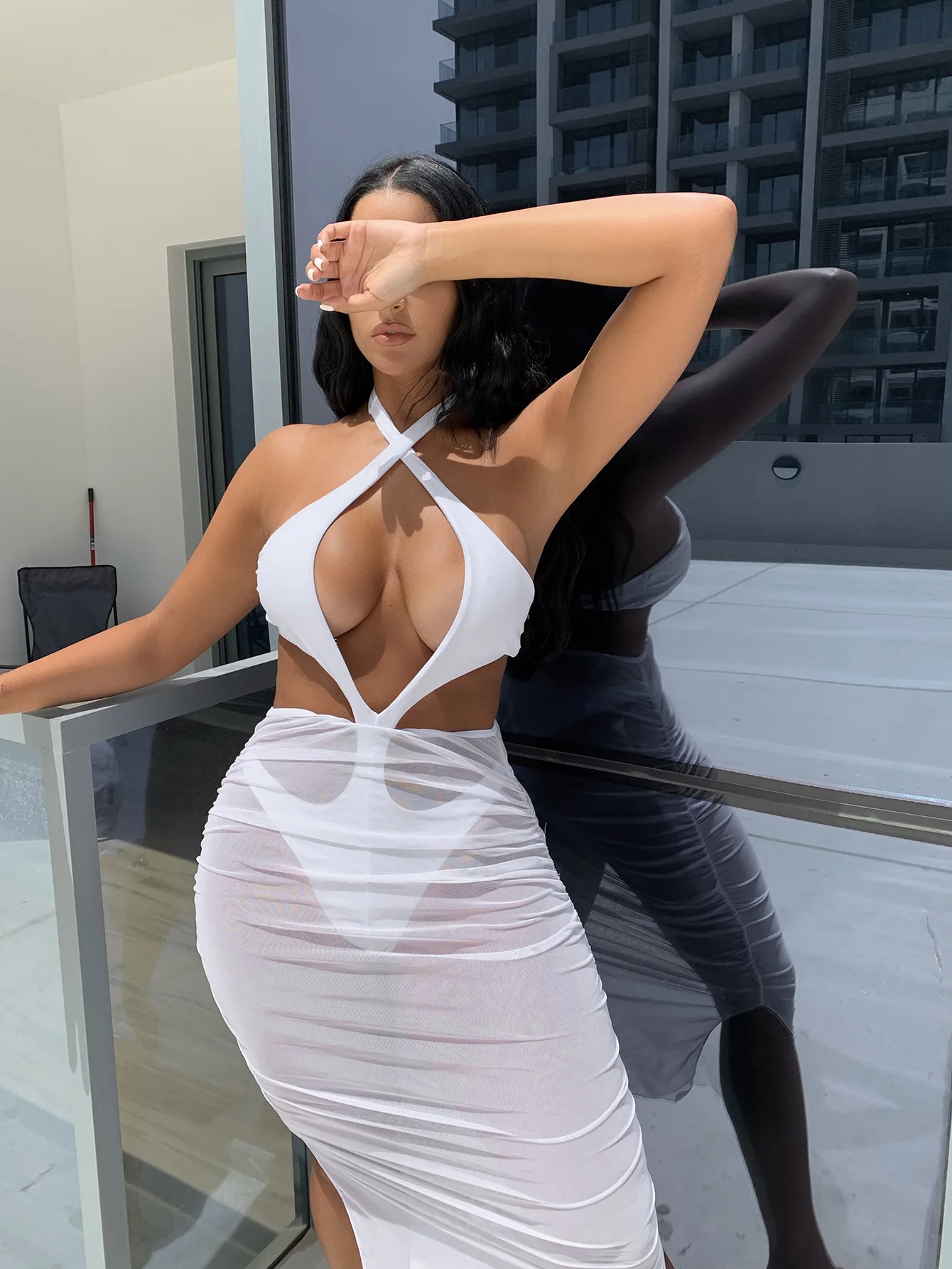 Однотонный сексуальный комплект бикини 2022, женский купальник из двух частей, Тюлевая юбка, бандажный купальник с перекрестными вставками, к...
Однотонный сексуальный комплект бикини 2022, женский купальник из двух частей, Тюлевая юбка, бандажный купальник с перекрестными вставками, к...