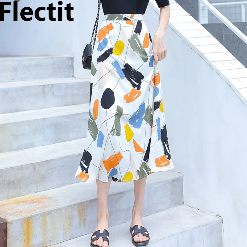 Flectit Women A-line Printed Midi Skirt High Waist Chiffon Skirt Ladies Elegant Outfit
Flectit Women A-line Printed Midi Skirt High Waist Chiffon Skirt Ladies Elegant Outfit