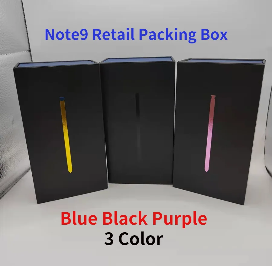 Samsung Galaxy Note9 Retail Box Empty Box or OEM Accessories for Note 9 Original Packing Box Blue/Purple/Black Total New 2022
Samsung Galaxy Note9 Retail Box Empty Box or OEM Accessories for Note 9 Original Packing Box Blue/Purple/Black Total New 2022