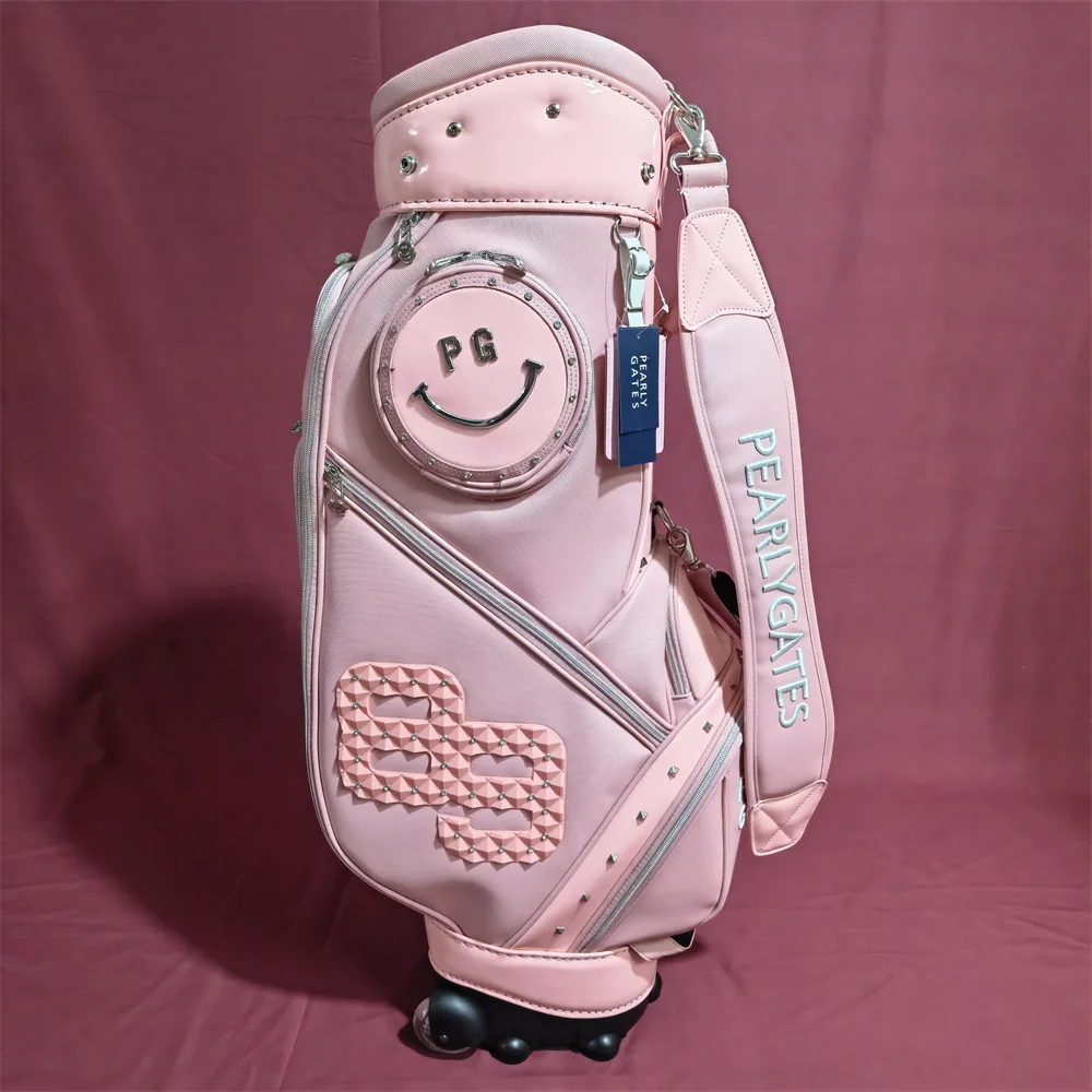 Standard Big Aviation Golf Bag PearlyGates 89 Golf Clubs Bag with Wheels Black Pink Caddy Package Men Women
Standard Big Aviation Golf Bag PearlyGates 89 Golf Clubs Bag with Wheels Black Pink Caddy Package Men Women