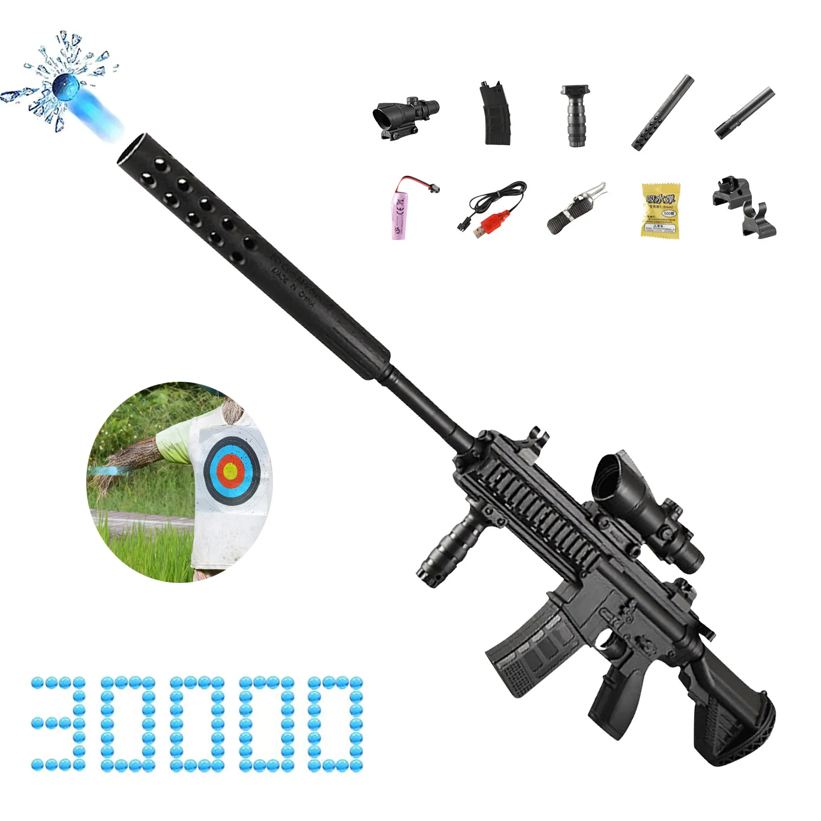 Electric Manual 2 Modes M416 Water Gel Blaster Toy Guns Crystal Bomb Shooting Launcher Rifle Sniper For Adults Boys CS Go
Electric Manual 2 Modes M416 Water Gel Blaster Toy Guns Crystal Bomb Shooting Launcher Rifle Sniper For Adults Boys CS Go