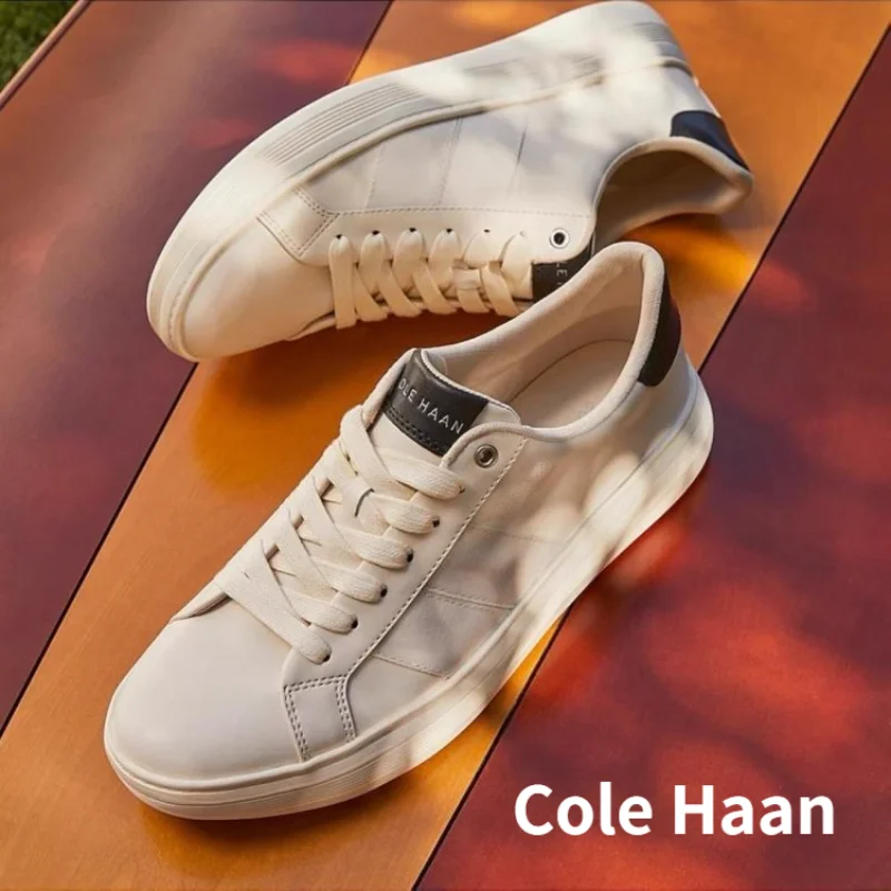 

Cole Haan Men's Shoes White Shoes New Casual Sneaks Board Shoes Lightweight Platform Shoes Masculino Genuine Leather Shoes