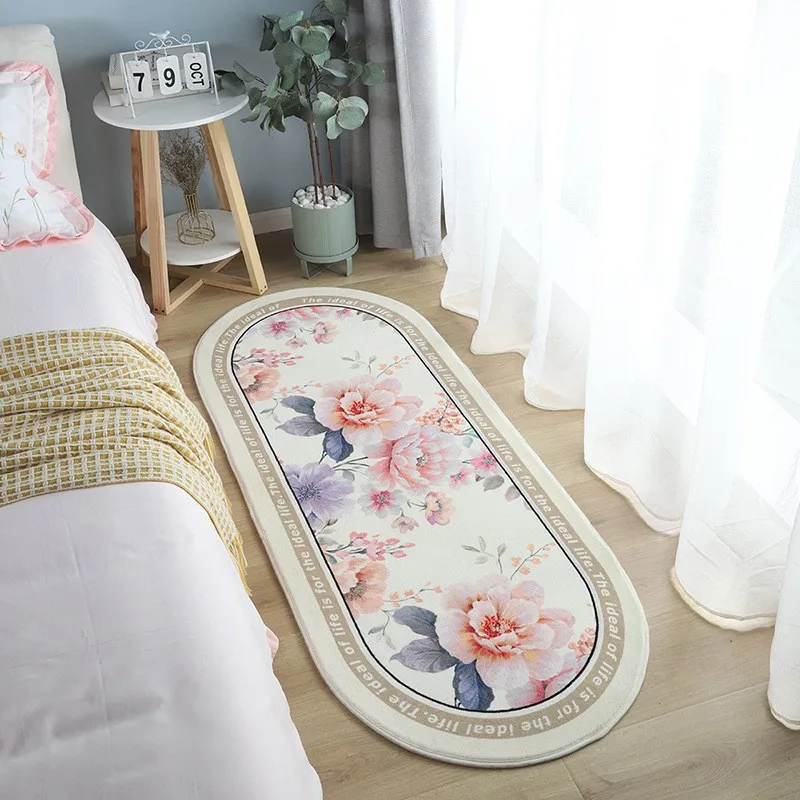 Girl bedside carpet bedroom pastoral style ins fresh and cute foot pad watercolor flower bay window mat
Girl bedside carpet bedroom pastoral style ins fresh and cute foot pad watercolor flower bay window mat