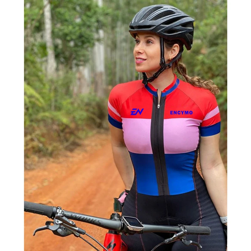 

[Новинка] Женский костюм ENCYMO для триатлона, одежда, велосипедный костюм, комплект для тела, Комбинезоны для велоспорта, комплекты для команды Go Pro