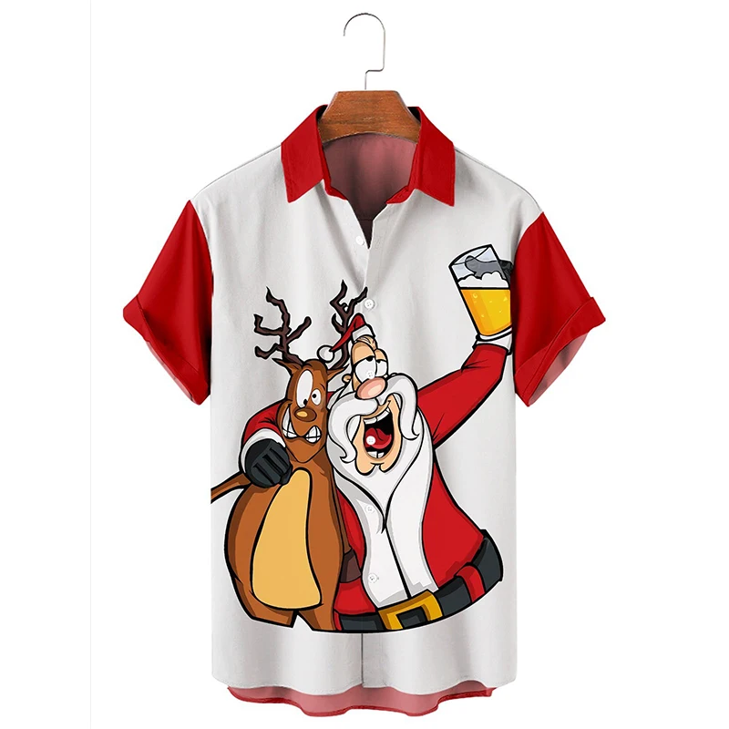 Christmas Element Santa Claus Series Printing Men‘s Short Sleeve Tee Shirt Men Oversized Blouse Tops
Christmas Element Santa Claus Series Printing Men‘s Short Sleeve Tee Shirt Men Oversized Blouse Tops