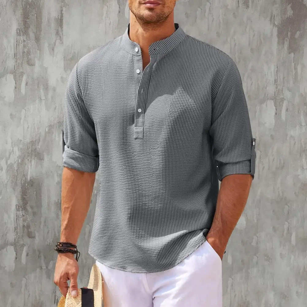 Men Long Sleeves Shirt Long Sleeve Men Shirt Stylish Stand Collar Men's Shirt Buttoned Long Sleeve Cufflinks Plus Size for Fall
Men Long Sleeves Shirt Long Sleeve Men Shirt Stylish Stand Collar Men's Shirt Buttoned Long Sleeve Cufflinks Plus Size for Fall