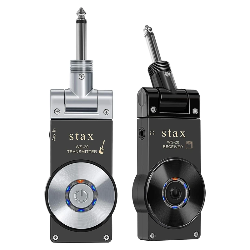 Stax Guitar Wireless System Transmitter Receiver 2.4GHZ Built-In Rechargeable Wireless Guitar System For Electric Guitar Bass
Stax Guitar Wireless System Transmitter Receiver 2.4GHZ Built-In Rechargeable Wireless Guitar System For Electric Guitar Bass