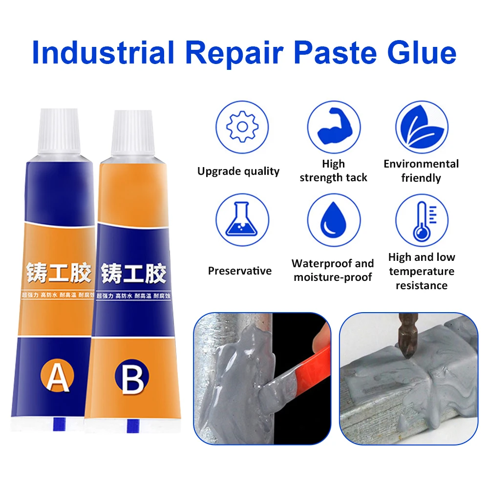 20/70/100g Industrial Metal Repair Paste Glue Metal Adhesive Gel Casting Agent Tool Heat Resistance Cold Weld Repair Paste Glue
20/70/100g Industrial Metal Repair Paste Glue Metal Adhesive Gel Casting Agent Tool Heat Resistance Cold Weld Repair Paste Glue