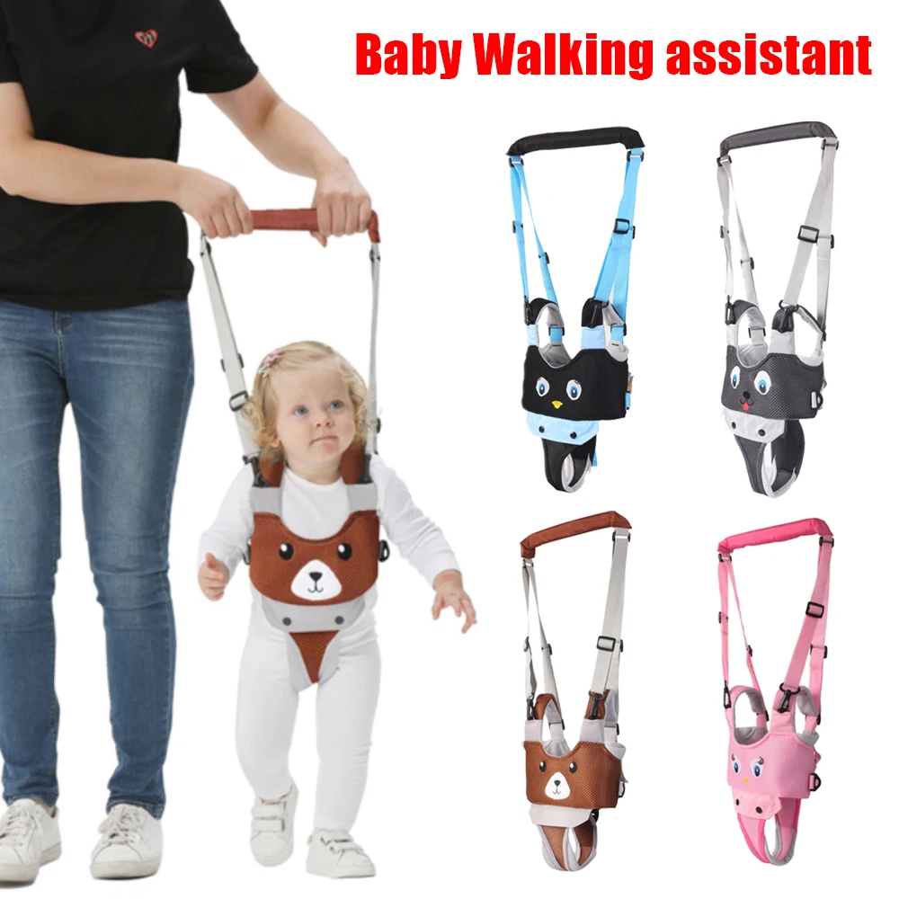 

Cartoon Toddlers Harness Belt Baby Walker Stuff Walking Bag Safety Helper Child Leash Kid Keeper Bouncers with Detachable Crotch