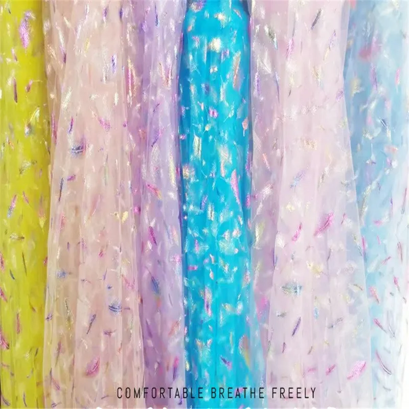 100x150 Cm Phantom Feather Gilded Soft Tulle Fabric Summer Skirt Baby Shower Dress Sewing Party Clothing Decorations Diy Fabric
100x150 Cm Phantom Feather Gilded Soft Tulle Fabric Summer Skirt Baby Shower Dress Sewing Party Clothing Decorations Diy Fabric