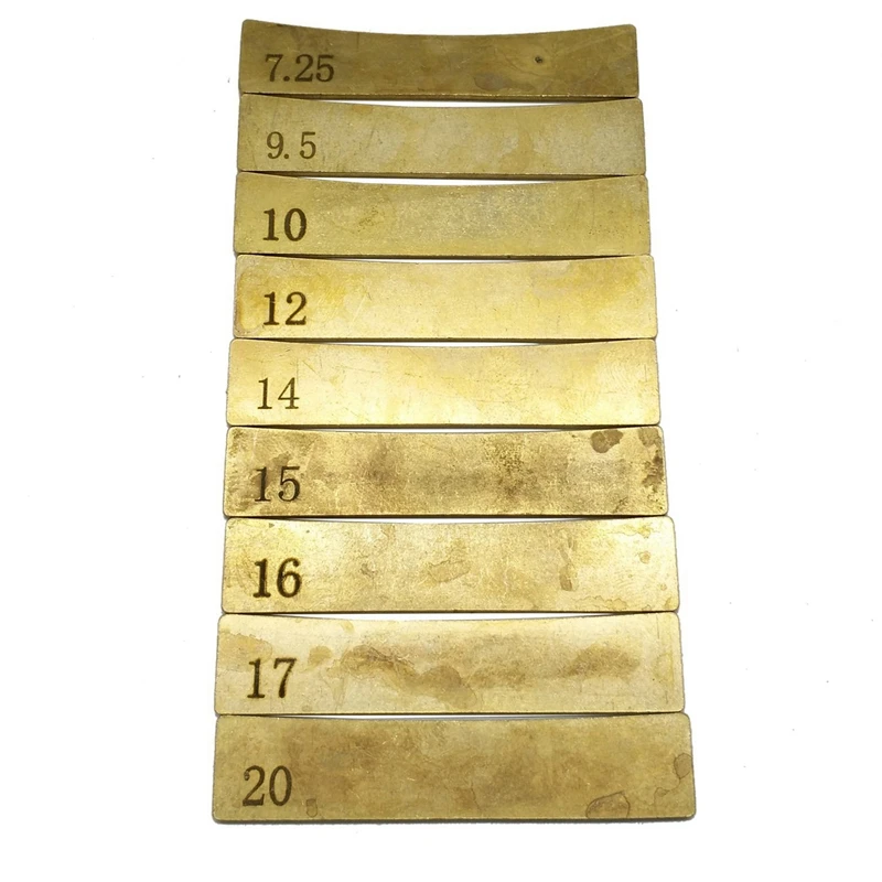 27X Electric Guitar Bass Radius Fingerboard Fret Press Caul Insert 7.25/9.5/10/12/14/15/16/17/20 Arc Pressure Wire Tool
27X Electric Guitar Bass Radius Fingerboard Fret Press Caul Insert 7.25/9.5/10/12/14/15/16/17/20 Arc Pressure Wire Tool