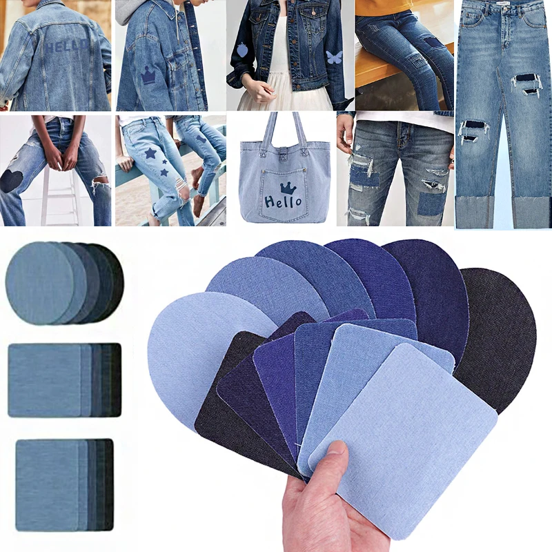 Jeans Patch Repair Elbow Knee Iron On Denim Patches For Clothes Stickers Clothing Sewing Craft DIY Accessories Elbow Patches
Jeans Patch Repair Elbow Knee Iron On Denim Patches For Clothes Stickers Clothing Sewing Craft DIY Accessories Elbow Patches