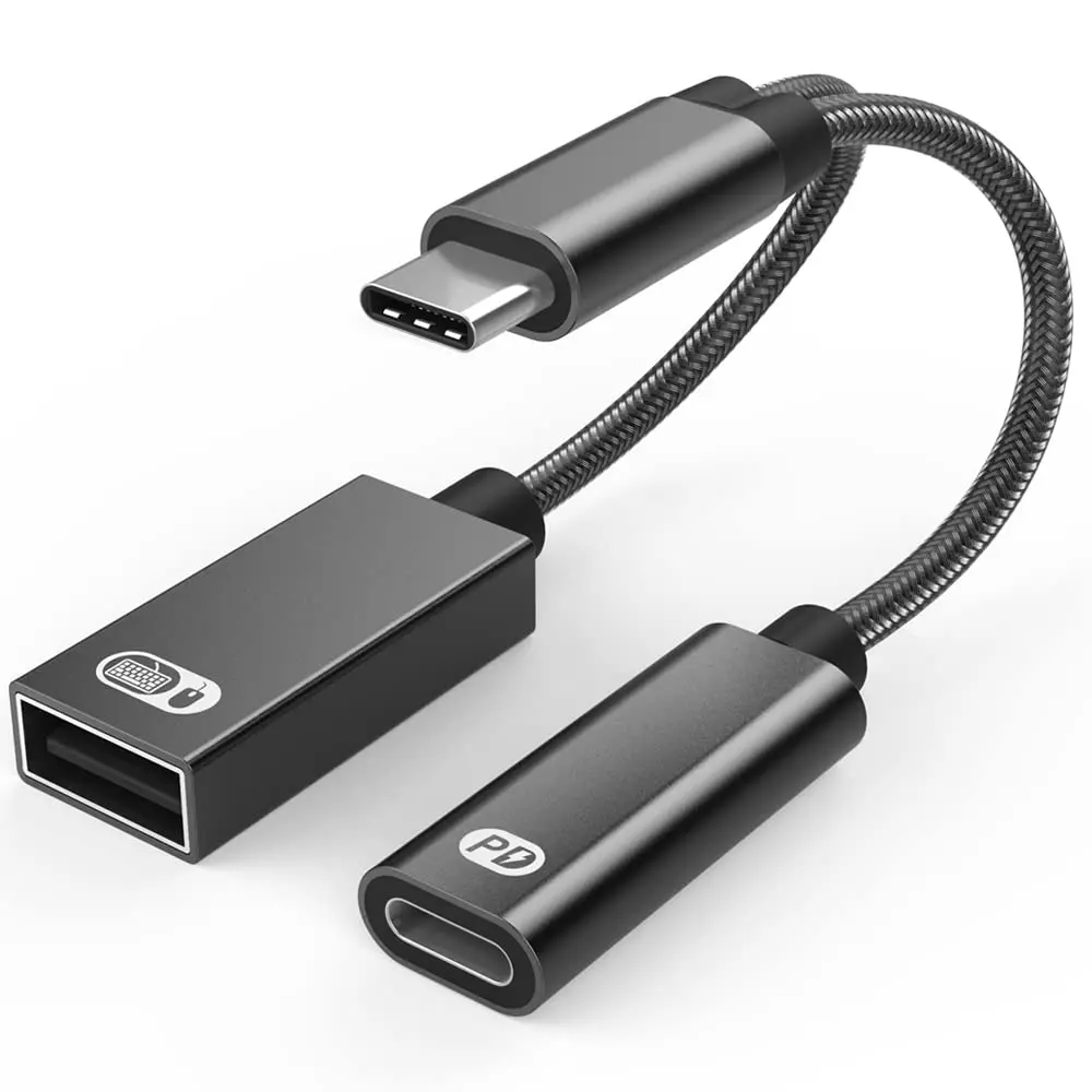 2 in 1 USB Type C to USB Adapter (OTG Cable + Power Cable) for Steam Deck, Switch, MacBook, 3D Printer, Steam Deck Accessories
2 in 1 USB Type C to USB Adapter (OTG Cable + Power Cable) for Steam Deck, Switch, MacBook, 3D Printer, Steam Deck Accessories