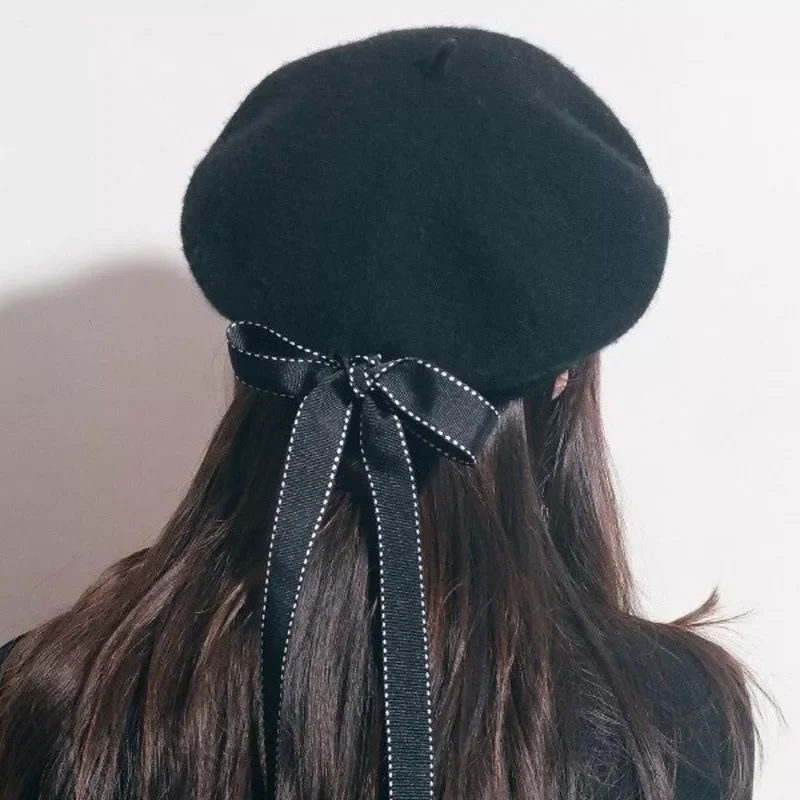 New Fashion Women Soft Bow Elegant Berets Winter Warm Hat Harajuku Wool Beret Hat with Bowknot
New Fashion Women Soft Bow Elegant Berets Winter Warm Hat Harajuku Wool Beret Hat with Bowknot