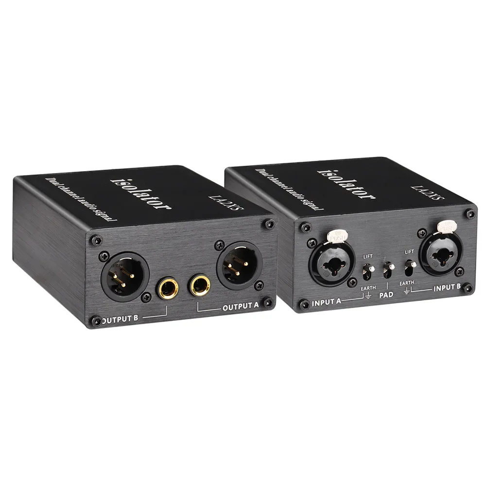 LA2XS аудио изолятор Двойной RCA и XLR шумоподавляющий фильтр шумоподавление двухканальный 6,5 XLR микшер аудио изолятор
LA2XS аудио изолятор Двойной RCA и XLR шумоподавляющий фильтр шумоподавление двухканальный 6,5 XLR микшер аудио изолятор