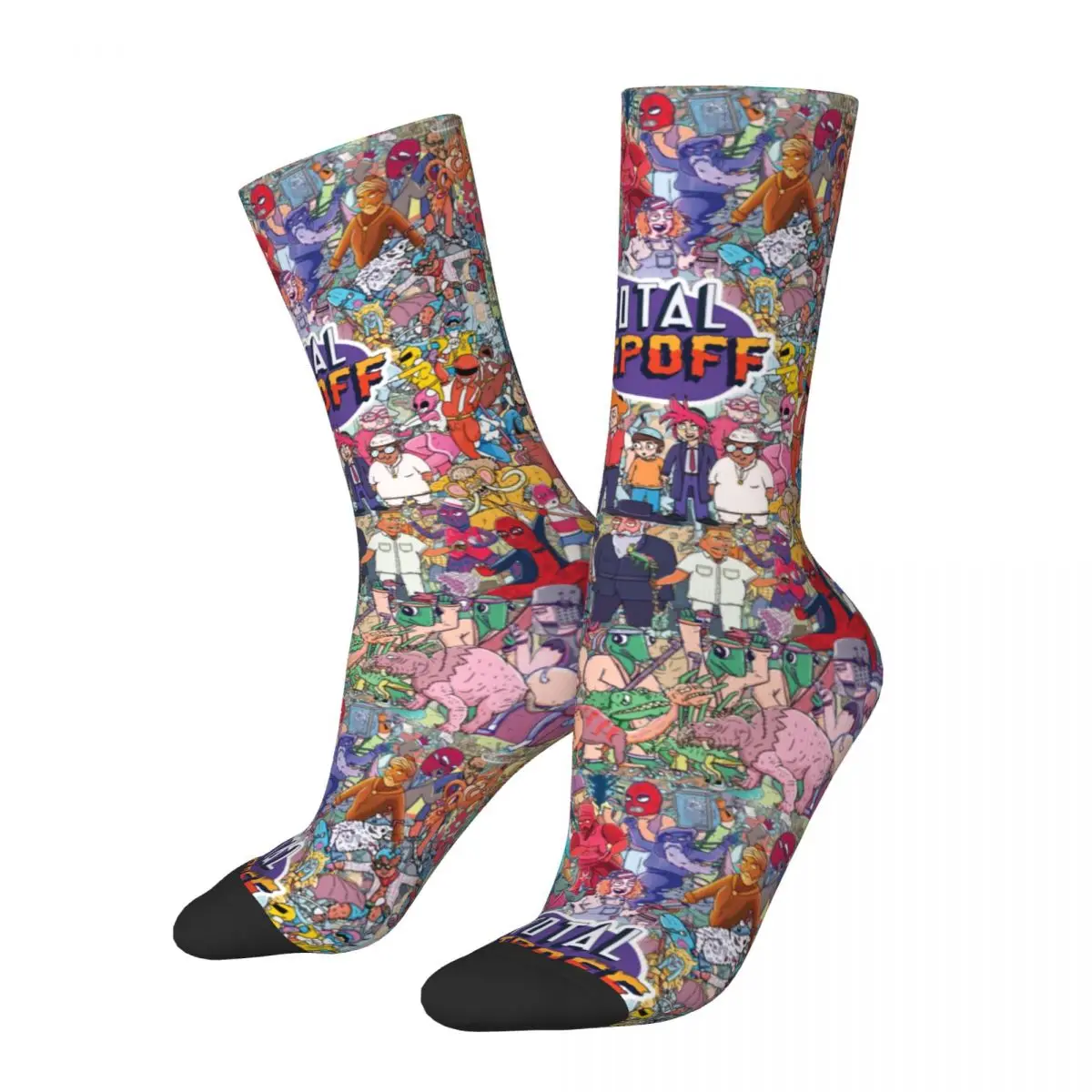 

Unisex Retro Totally Total Ripoff Socks Soft Fashion Many People Socks High Quality Product Middle TubeSocks Best Gift Idea
