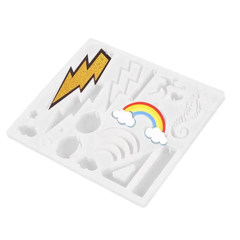 DIY Crystal Epoxy Mold Lightning Rainbow Seahorse Silicone Mold Resin Mold Jewelry Baking Tools For Table Decoration
DIY Crystal Epoxy Mold Lightning Rainbow Seahorse Silicone Mold Resin Mold Jewelry Baking Tools For Table Decoration