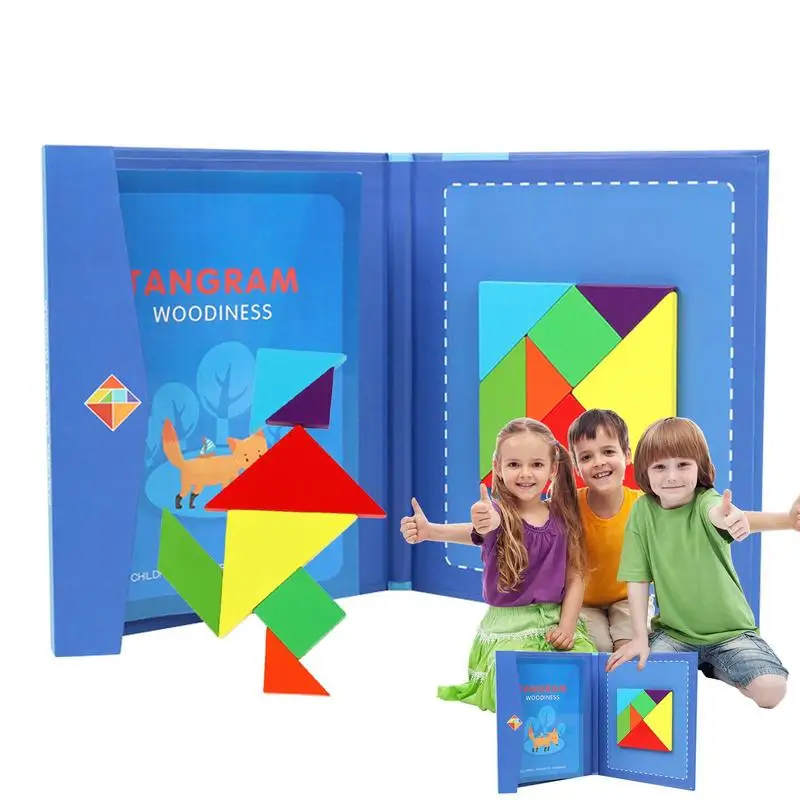 Магнитная головоломка с деревянным рисунком Tangram, Магнитные деревянные игры Tangram для детей, Обучающие игрушки Монтессори Tangram для обучения
Магнитная головоломка с деревянным рисунком Tangram, Магнитные деревянные игры Tangram для детей, Обучающие игрушки Монтессори Tangram для обучения