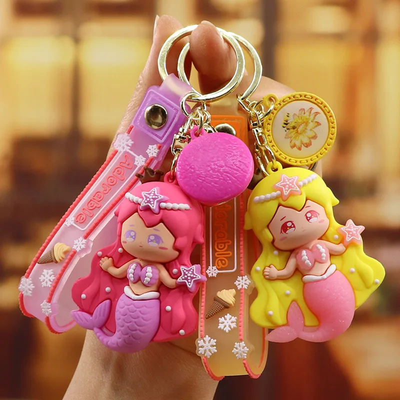 Disney Cartoon Mermaid Keychain Cute Mermaid Princess Girl Keychain Car keyring Bag Pendant Children's Gift
Disney Cartoon Mermaid Keychain Cute Mermaid Princess Girl Keychain Car keyring Bag Pendant Children's Gift