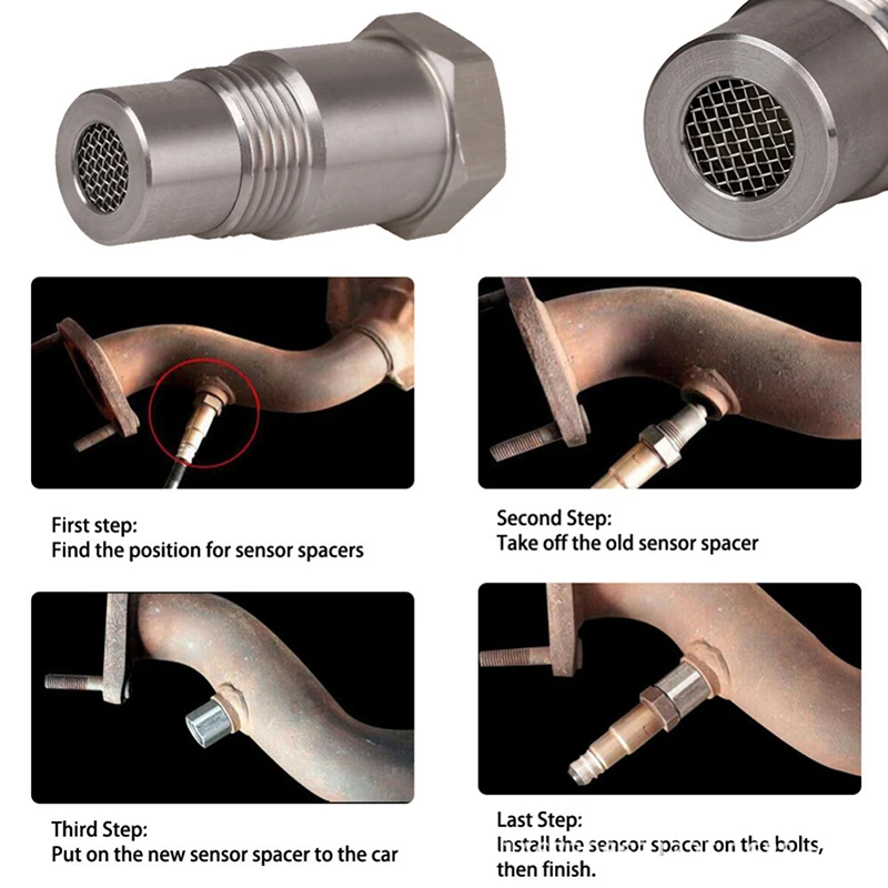Oxygen O2 Sensor Spacer Adapter Bung Catalytic Converter Fix Check Engine Light Eliminator O2 Oxygen Sensor Connector M18*1.5
Oxygen O2 Sensor Spacer Adapter Bung Catalytic Converter Fix Check Engine Light Eliminator O2 Oxygen Sensor Connector M18*1.5