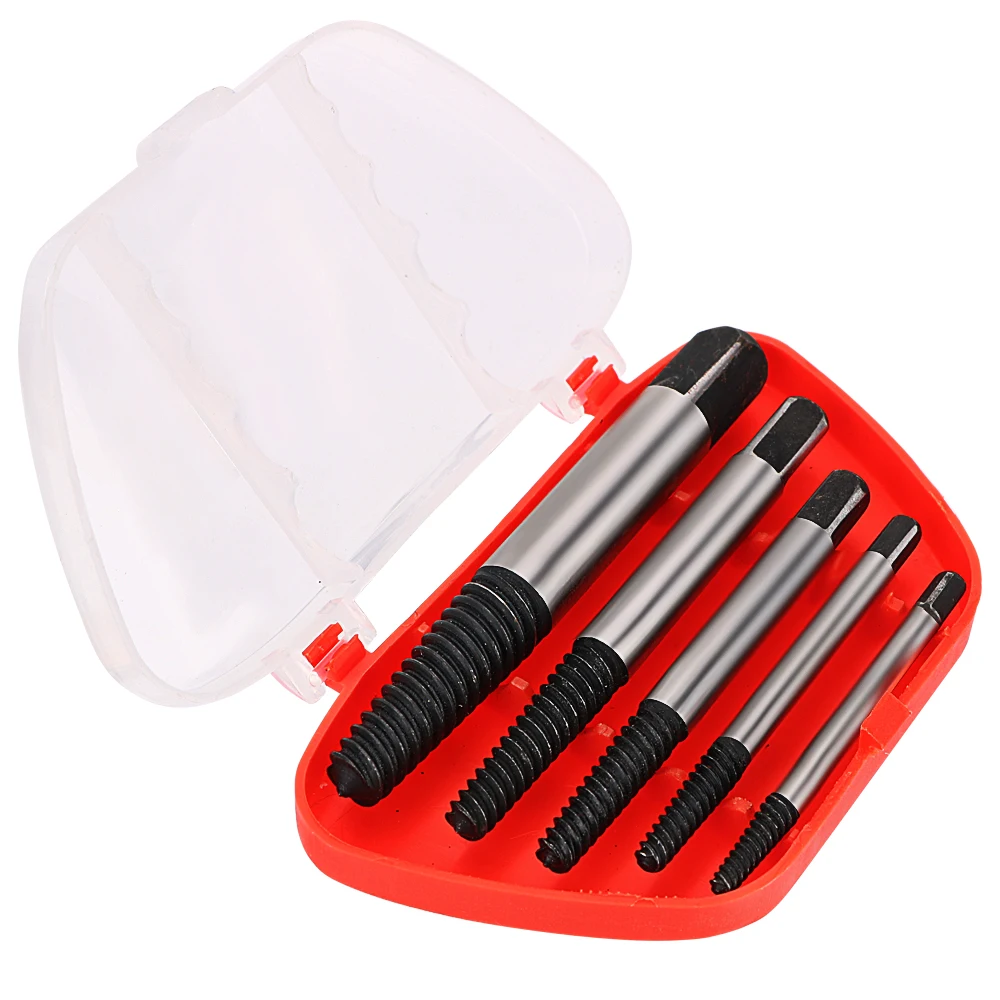 Practical Tools Easy to use Screw Extractor Set 5 Pcs/set Broken Bolt Remover Drill Bit Set Damaged Screw Extractor Convenience
Practical Tools Easy to use Screw Extractor Set 5 Pcs/set Broken Bolt Remover Drill Bit Set Damaged Screw Extractor Convenience