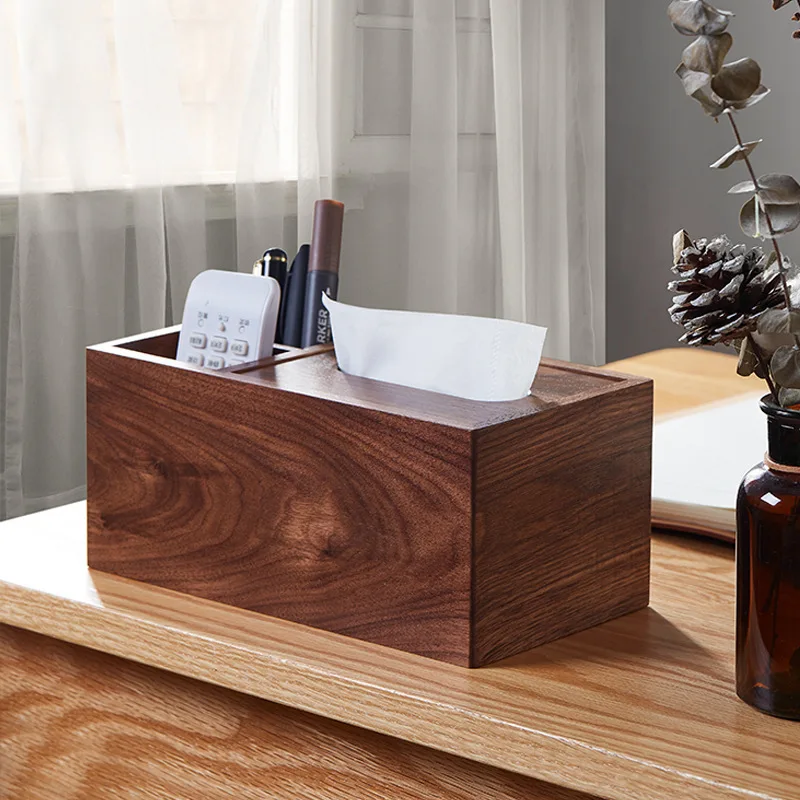 Walnut solid wood paper towel box household desktop paper box coffee table light luxury storage box multi-functional
Walnut solid wood paper towel box household desktop paper box coffee table light luxury storage box multi-functional