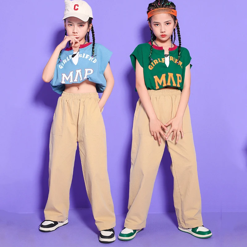 Fashion Jazz Modern Dance Costumes For Kids Loose Sleeveless Tops Hiphop Pants Suit Street Dance Wear Hip Hop Clothes DQS9725
Fashion Jazz Modern Dance Costumes For Kids Loose Sleeveless Tops Hiphop Pants Suit Street Dance Wear Hip Hop Clothes DQS9725