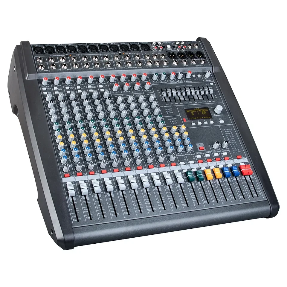 Depusheng DMX1400 Professional 1000 Вт * 2 высокой мощности 14-канальный усилитель DJ Караоке